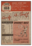 1953 Topps Baseball #188 Andy Carey Yankees EX-MT 528623