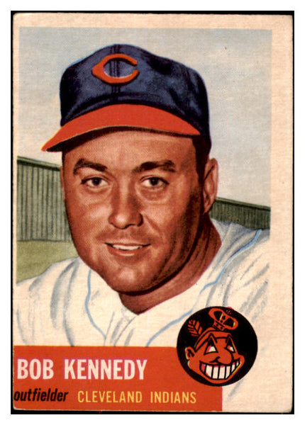 1953 Topps Baseball #033 Bob Kennedy Indians EX 528628