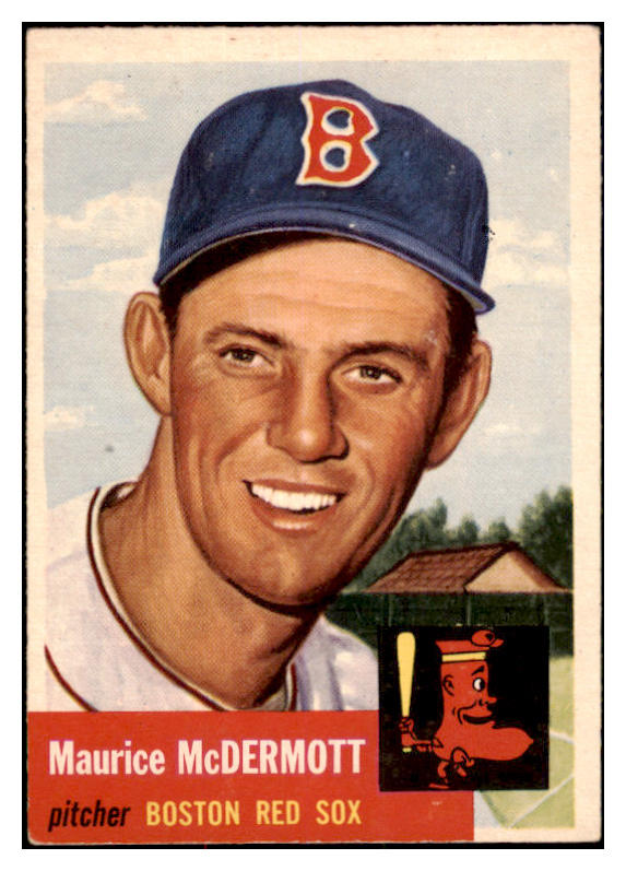 1953 Topps Baseball #055 Maury McDermott Red Sox EX 528633