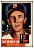 1953 Topps Baseball #069 Dick Brodowski Red Sox EX 528635