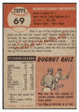1953 Topps Baseball #069 Dick Brodowski Red Sox EX 528635