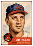1953 Topps Baseball #080 Jim Hegan Indians EX 528636