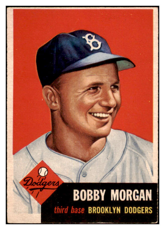 1953 Topps Baseball #085 Bobby Morgan Dodgers EX 528637