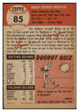 1953 Topps Baseball #085 Bobby Morgan Dodgers EX 528637