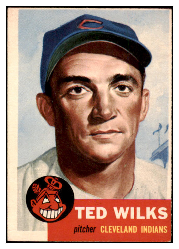 1953 Topps Baseball #101 Ted Wilks Indians EX 528638