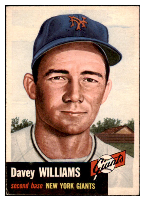 1953 Topps Baseball #120 Davey Williams Giants EX 528643