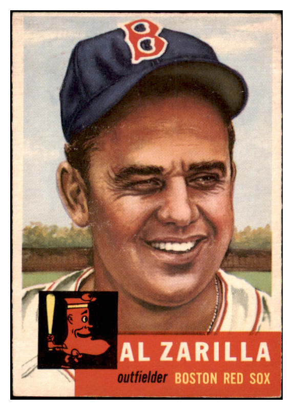1953 Topps Baseball #181 Al Zarilla Red Sox EX 528649