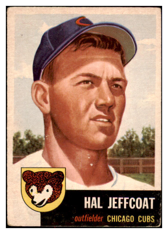 1953 Topps Baseball #029 Hal Jeffcoat Cubs VG-EX 528656