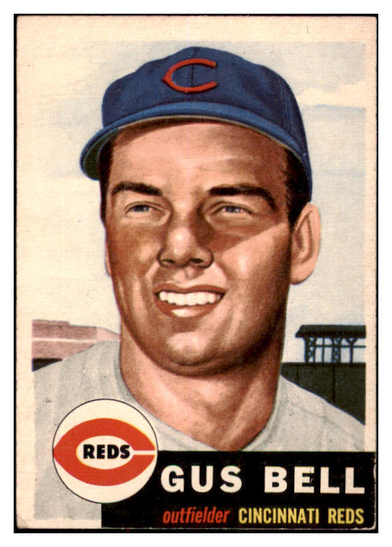 1953 Topps Baseball #118 Gus Bell Reds VG-EX 528663