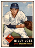 1953 Topps Baseball #174 Billy Loes Dodgers VG-EX 528668