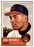 1953 Topps Baseball #026 Dale Mitchell Indians EX-MT 528673