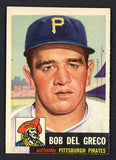 1953 Topps Baseball #048 Bob Del Greco Pirates EX-MT 528675