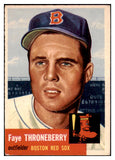 1953 Topps Baseball #049 Faye Throneberry Red Sox EX-MT 528676