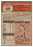 1953 Topps Baseball #049 Faye Throneberry Red Sox EX-MT 528676