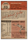 1953 Topps Baseball #070 Ed Yuhas Cardinals EX-MT 528677
