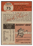 1953 Topps Baseball #075 Mike Garcia Indians EX-MT 528679