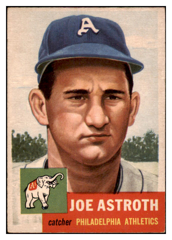 1953 Topps Baseball #103 Joe Astroth A's EX-MT 528680