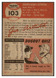1953 Topps Baseball #103 Joe Astroth A's EX-MT 528680