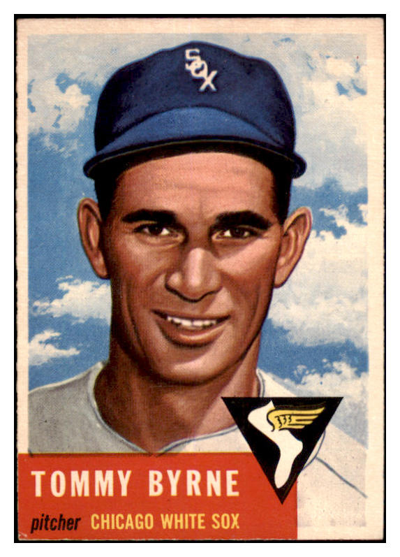 1953 Topps Baseball #123 Tommy Byrne White Sox EX-MT 528683