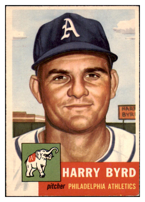 1953 Topps Baseball #131 Harry Byrd A's EX-MT 528684