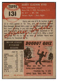 1953 Topps Baseball #131 Harry Byrd A's EX-MT 528684