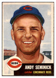 1953 Topps Baseball #153 Andy Seminick Reds EX-MT 528687