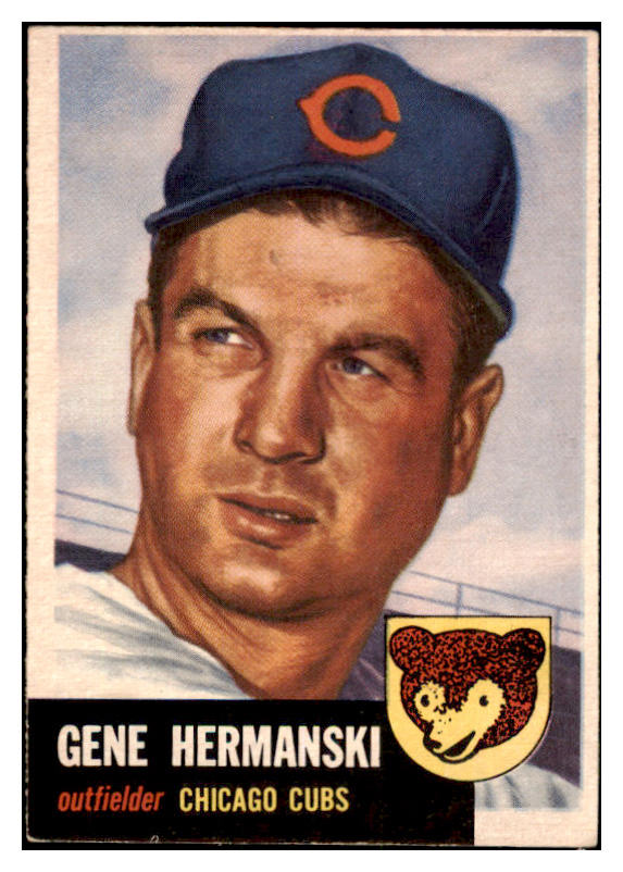 1953 Topps Baseball #179 Gene Hermanski Cubs EX-MT 528689