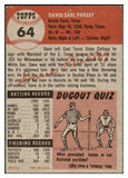 1953 Topps Baseball #064 Dave Philley A's EX 528712