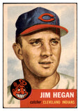 1953 Topps Baseball #080 Jim Hegan Indians EX 528715