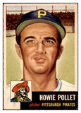 1953 Topps Baseball #083 Howie Pollet Pirates EX 528716