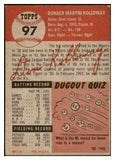 1953 Topps Baseball #097 Don Kolloway A's EX 528718