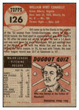 1953 Topps Baseball #126 Bill Connelly Giants EX 528721