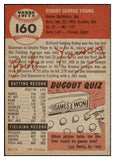 1953 Topps Baseball #160 Bob Young Browns EX 528723