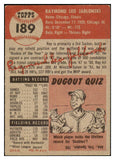 1953 Topps Baseball #189 Ray Jablonski Cardinals EX 528724