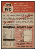 1953 Topps Baseball #190 Dixie Walker Cardinals EX 528725