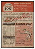 1953 Topps Baseball #195 Ed McGhee A's EX 528726