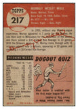 1953 Topps Baseball #217 Murray Wall Braves EX 528728