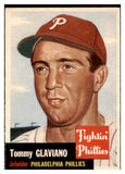 1953 Topps Baseball #140 Tommy Glaviano Phillies EX 528729