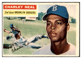 1956 Topps Baseball #299 Charlie Neal Dodgers EX+/EX-MT 528765