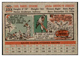1956 Topps Baseball #233 Carl Erskine Dodgers EX-MT 528766