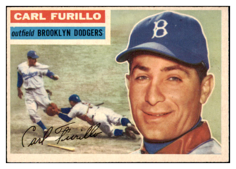 1956 Topps Baseball #190 Carl Furillo Dodgers EX-MT 528768