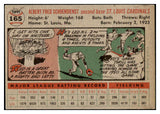 1956 Topps Baseball #165 Red Schoendienst Cardinals EX-MT Gray 528770