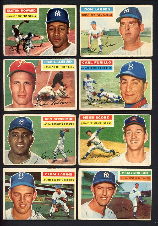 1956 Topps Set Lot 123 Diff VG Ashburn Howard Larsen 528783