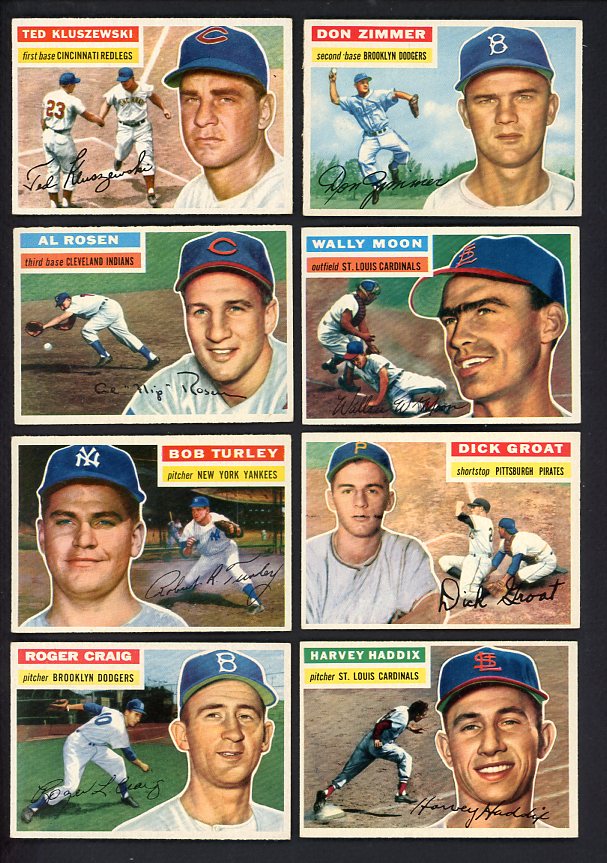 1956 Topps Set Lot #1-99 Gray Back 84 Diff Sharp Boyer Zimmer 528803