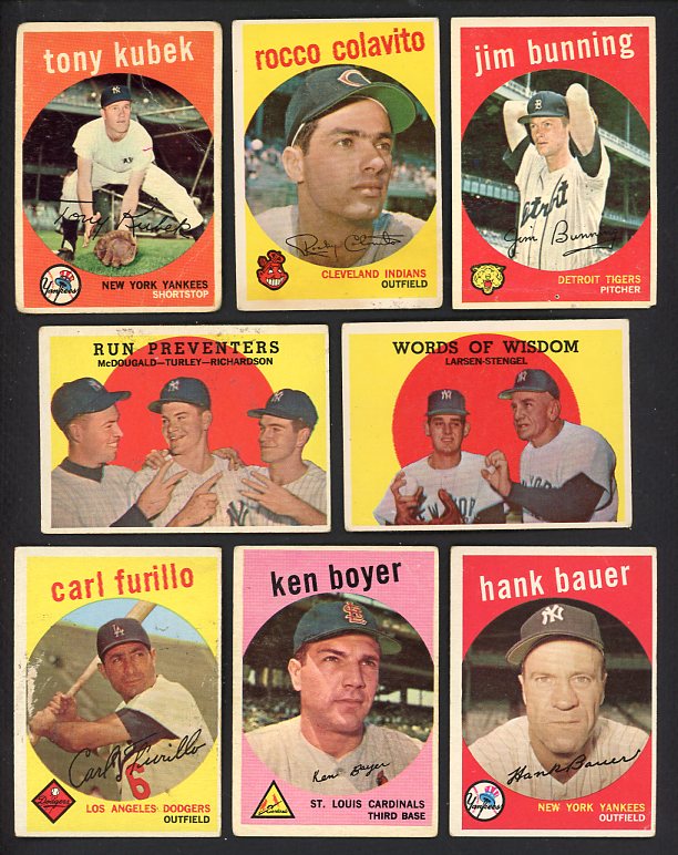 1959 Topps Set Lot 121 Diff Bargain Grade Bunning Colavito 528819
