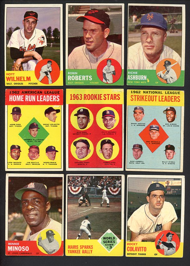 1963 Topps Set Lot 66 Diff Bargain Grade Perry Roberts 528832