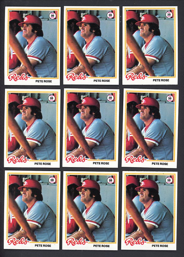 1978 Topps #20 Pete Rose High Grade Investment Lot Of 56 528837