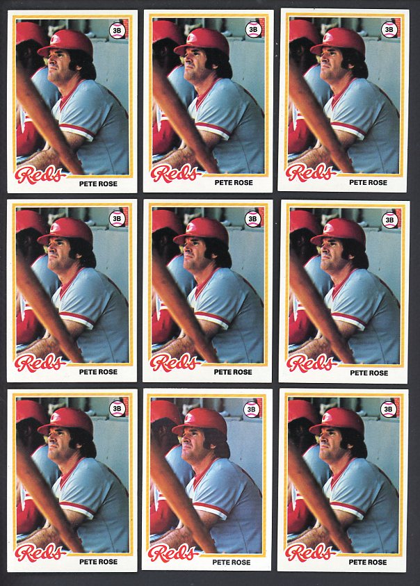 1978 Topps #20 Pete Rose Investment Lot Of 46 528840