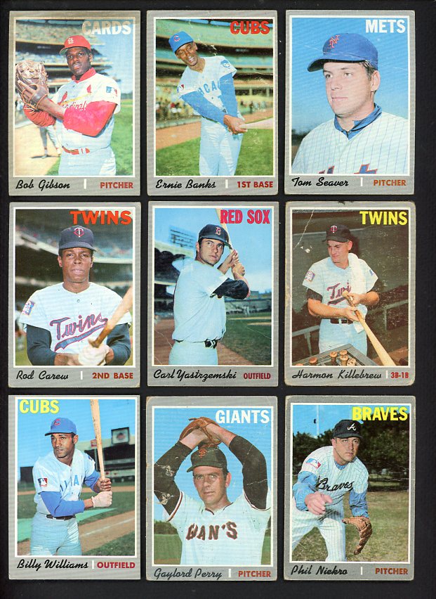 1970 Topps Set Lot 181 Diff Bargain Grade Seaver Gibson Banks 528849