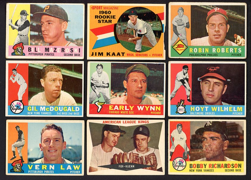 1960 Topps Set Lot 82 Diff Bargain Grade Mazeroski Kaat Wynn 528850